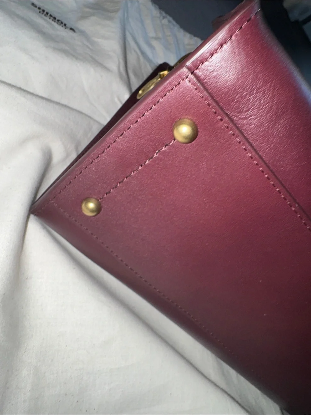 Shinola RARE Leather Day Satchel - with Gold Hardware LIKE NEW